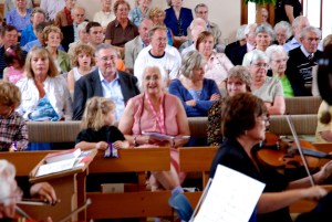 A delighted audience